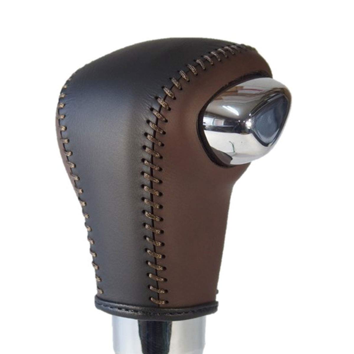 

Tricolore Exchange DIY Shift Knob Leather Wrap Kit for Solio Bandit HV Spacia Custom HV Spacia Gear HV and XBEE HV Burnt Brown Leather and x Black