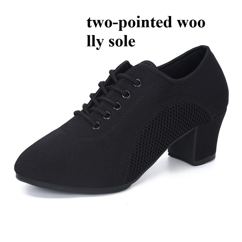

Ladies Adult Soft Bottom Teachers Shoes Sailor Dance Mid Heel Cotillion Four Seasons Shoes 42