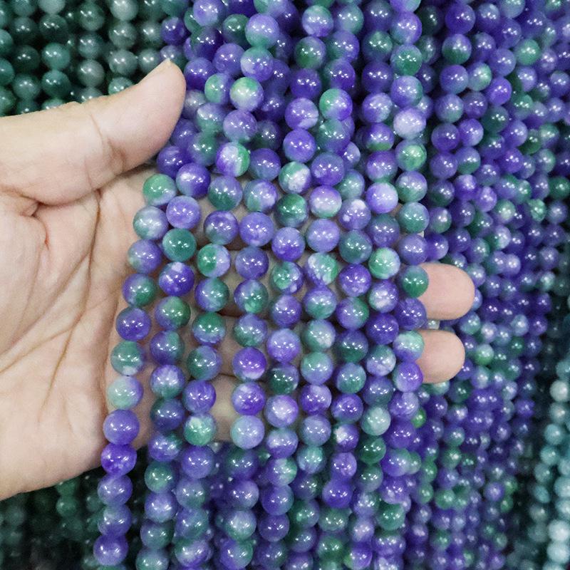Optimized Colored Natural Stone Round Beads for DIY Jewelry Accessories
