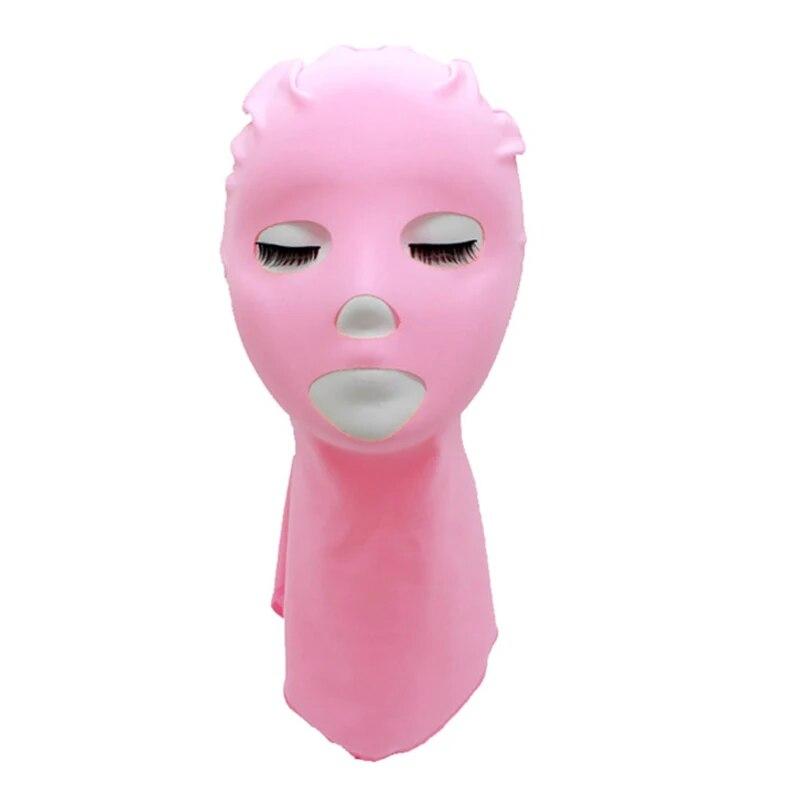 Waterproof Anti-UV Sunscreen Swim Facekini Men Women Swimming Caps Face Mask Hat Head Ear Face Covering Hat Diving Hats