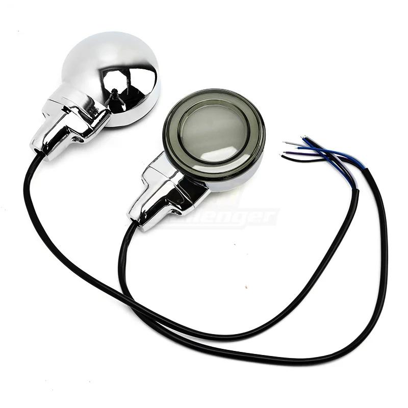 Motorcycle Turn Signal Indicator Light Flat Lens Lamp for Harley Touring Road Glide 2001-up Heritage Softail Classic 1999-up