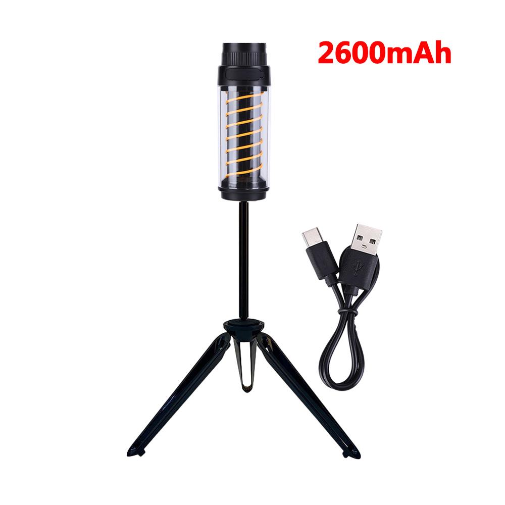 2600mAh Camping Light Lantern USB Charging Recharge Soft Light Electric Torch LED Flashlights Emergency Tent Lamp Waterproof