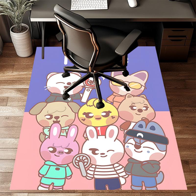 Custom Kpop Team Mat Personalized Name, Polyester Washable Indoor Entryway Rug, Gift for Christmas, Easter, Thanksgiving Day