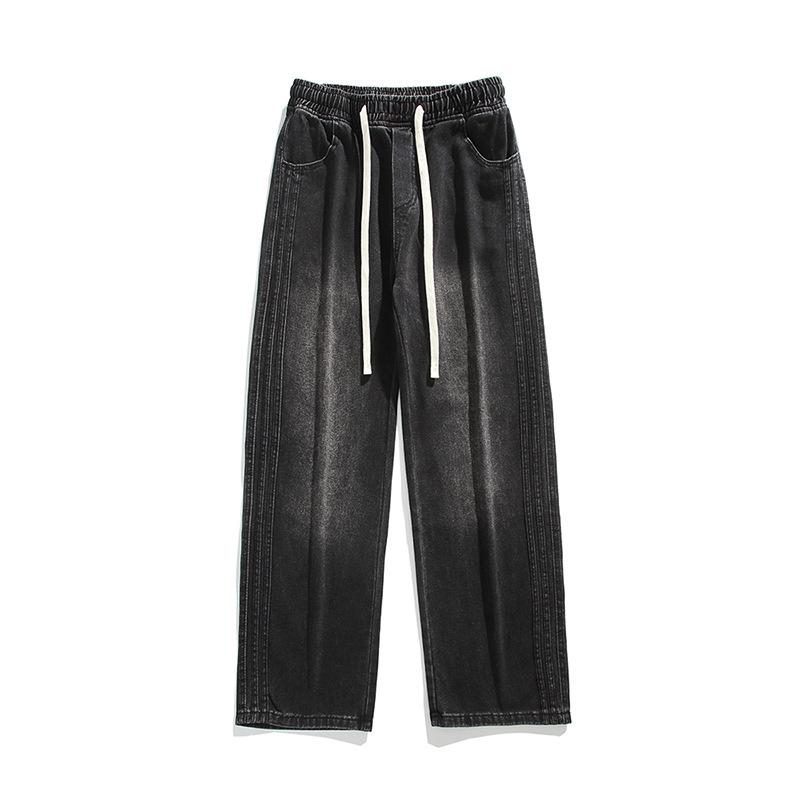 Old Washed Loose Straight Casual Mopping Wide-leg Pants