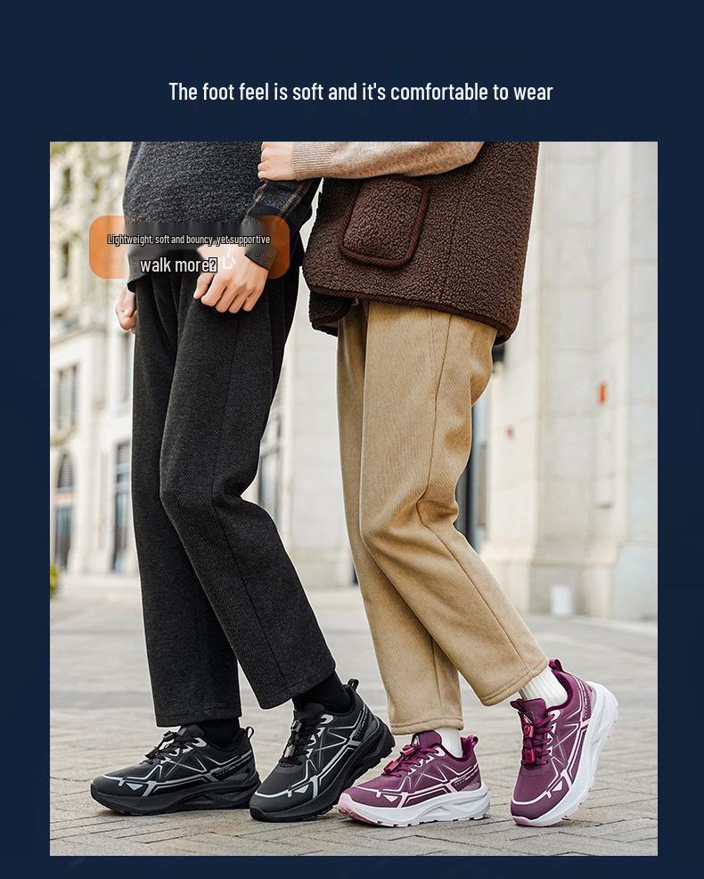 Zhang Kaili Men's Winter Velvet-Lined Non-Slip Cotton Shoes for Comfort and Warmth
