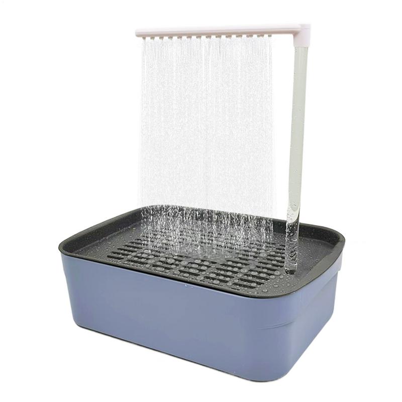 Automatische Badebox für Papageien, Elektrisches Vogelbad mit Dusche, Wiederverwendbares Papageienbad, Automatisches Haustier Vogelbad für Kanarienvögel