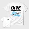 Max Effort graphic tee. Streetwear Brand Graphic T-Shirt. Foams Pro University Blue
