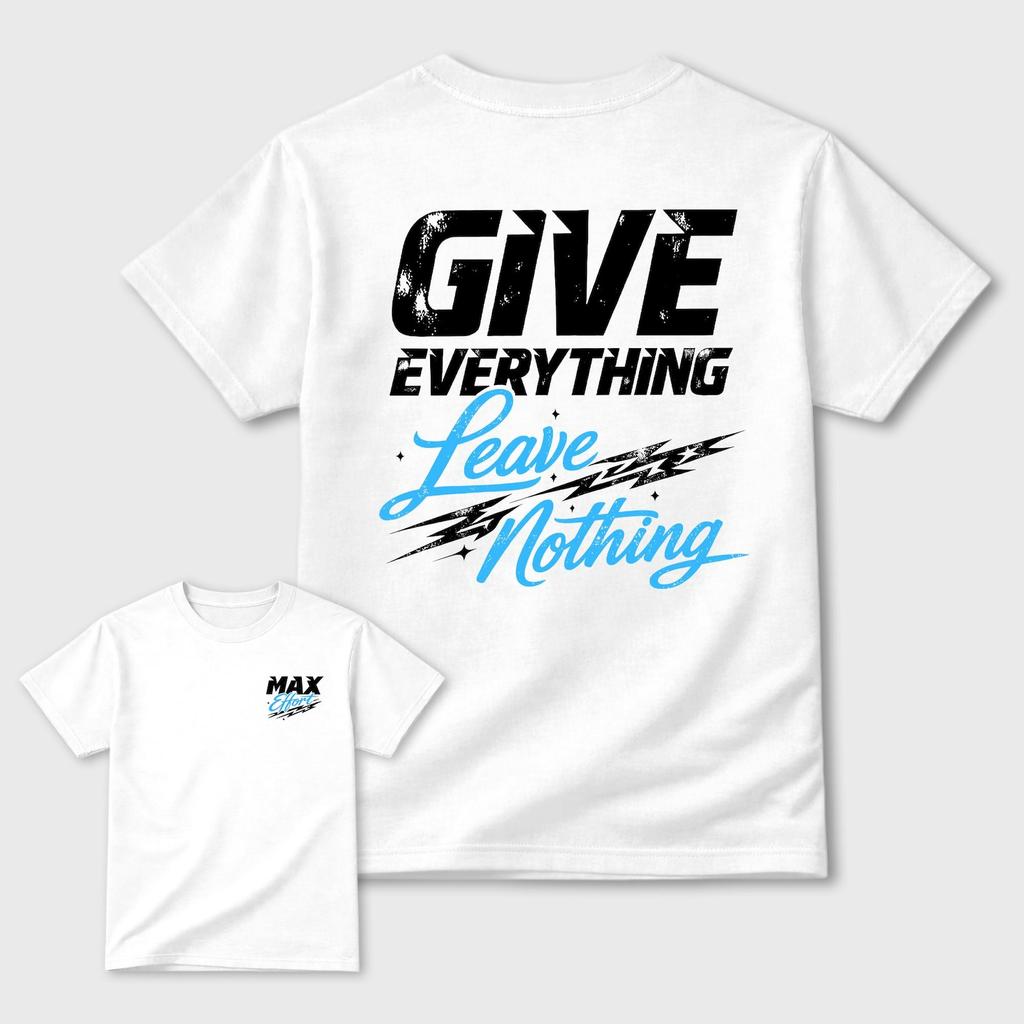 Max Effort graphic tee. Streetwear Brand Graphic T-Shirt. Foams Pro University Blue