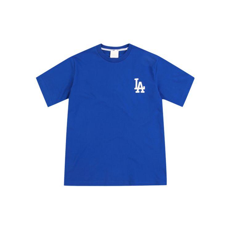 MLB NY/LA Los Angeles Dodgers American Vintage Dopamine Basic Logo Print Sports Crew Neck Loose Short Sleeve T-Shirt Unisex Tops Blue 31TS21931-07U