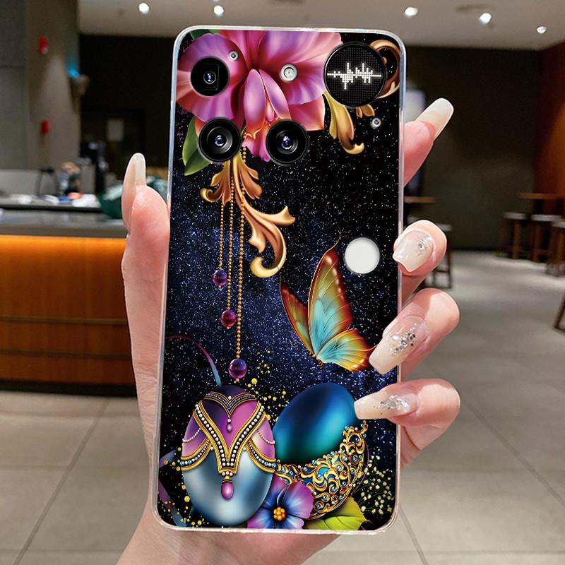Casing For Nothing Phone (3) Case For Phone3 Back Cover Aesthetic Fashion Cute Cat Cartoon Transparent Soft Silicone Phone Case