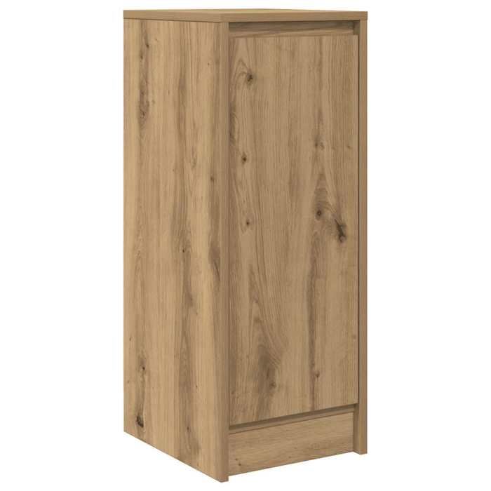 VidaXL Buffet chêne artisanal 29,5x34x76 cm bois d'ingénierie, meuble de rangement, meuble de rangement de cuisine, meuble 861615