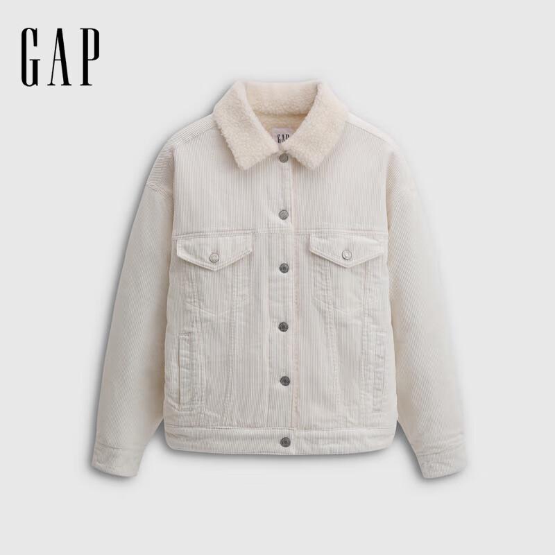 

Gap Women s Corduroy Faux Shearling Loose Jacket M