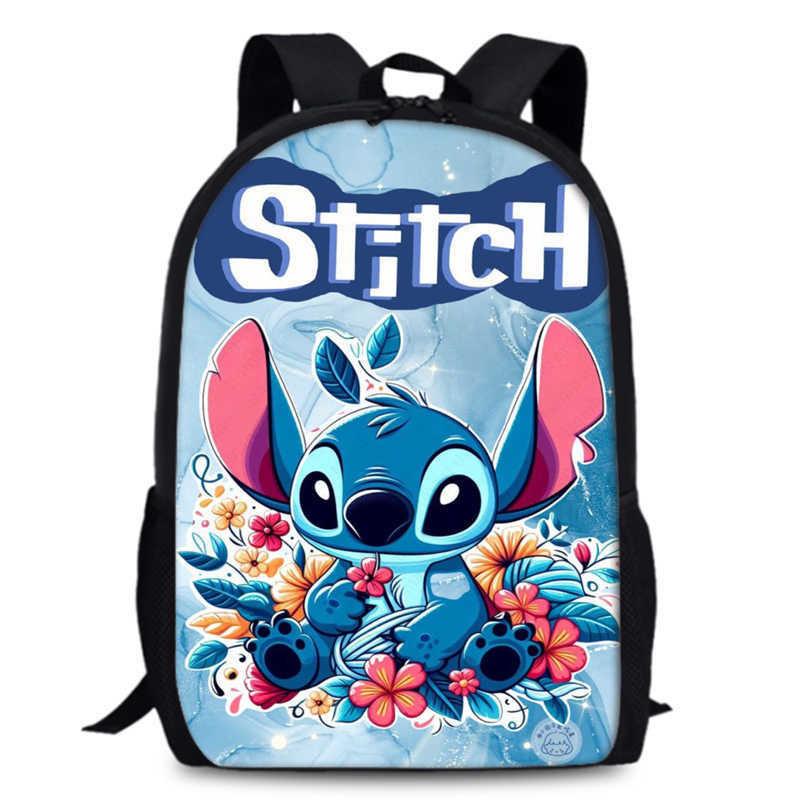 Süßer Stitch Cartoon Rucksack für Kinder mit großem Fassungsvermögen und Oxford-Gewebe