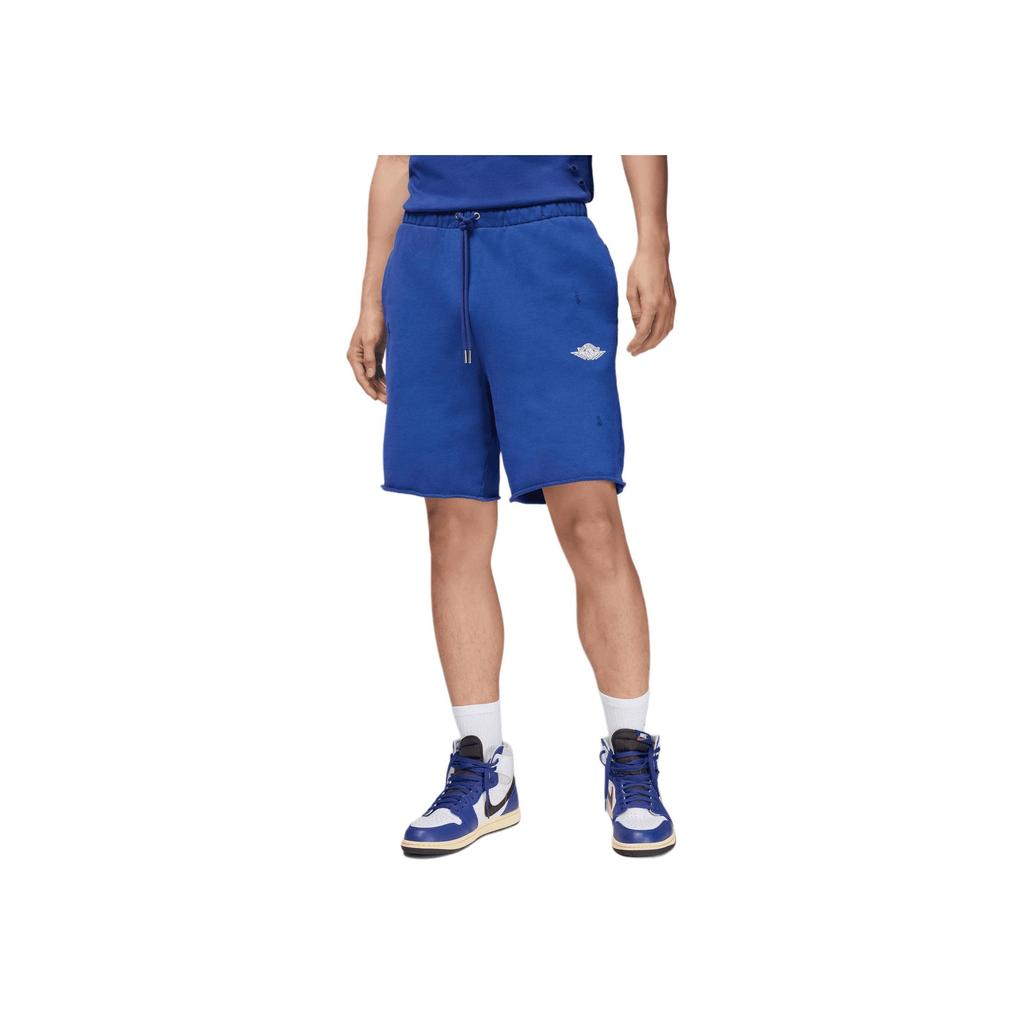 Jordan Air SS25 Rare French Terry Shorts Fashionable Versatile Breathable Drawstring Casual Shorts Men Shorts Deep-Royal-Blue Sail-Blue IF1411-470