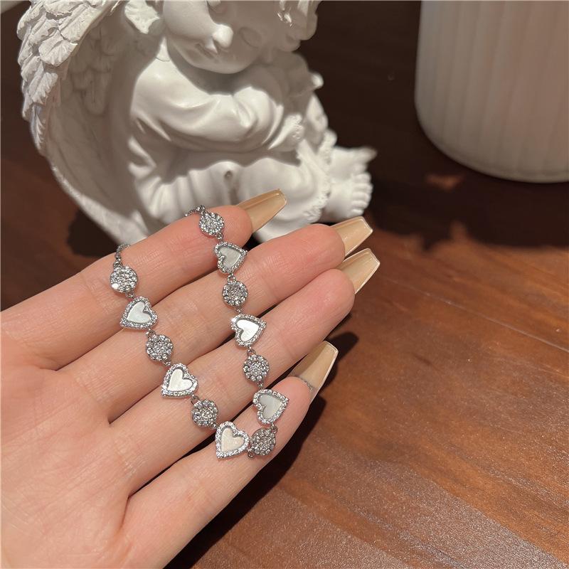 

BLINGBY женские браслеты Простой индивидуальный темперамент Универсальный браслет с цирконием Love Light Роскошные украшения для пожилых людей Ювелирные изделия для девочек Подарок