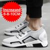 High Quality Men Casual Sports Elevator Shoes Height Boosting Shoes for Men Hidden Heels Increase Insole 8CM Unisex Lift Sneaker