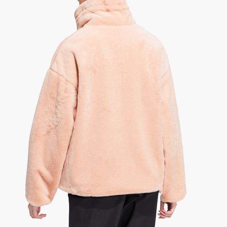 Adidas Sty W Fur Jacket Women Jacket Pink H07394