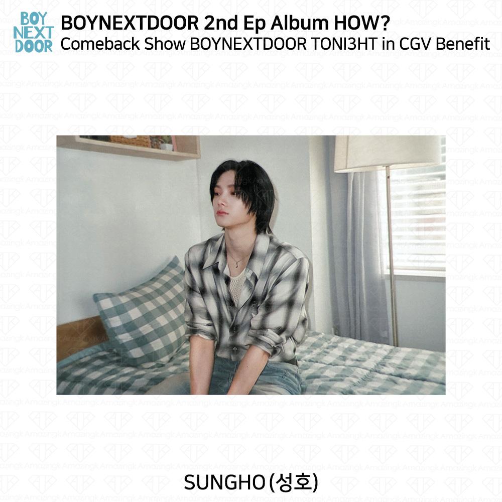 BOYNEXTDOOR 2nd EP Album HOW? Comeback Show TONI3HT In CGV Benefit Photo KPOP
