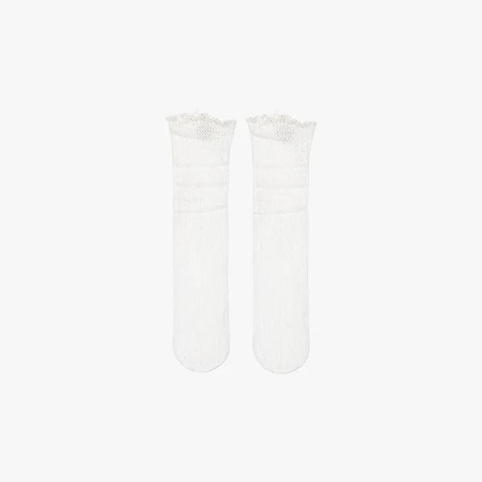 [2EA 1SET] ANNES FRILL SOCKS_WHITE