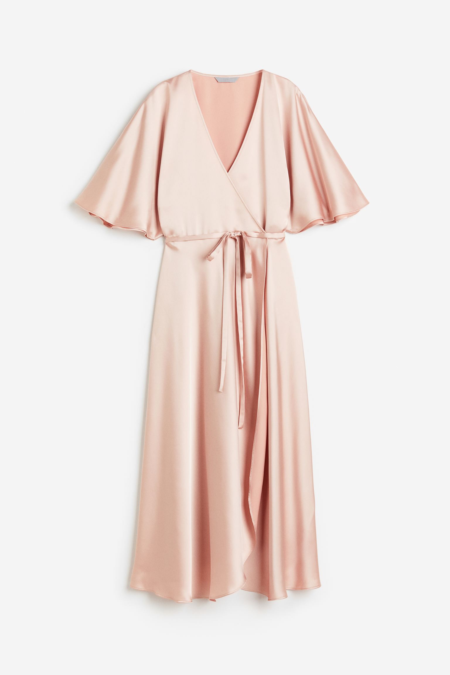 

Wrapover satin dress