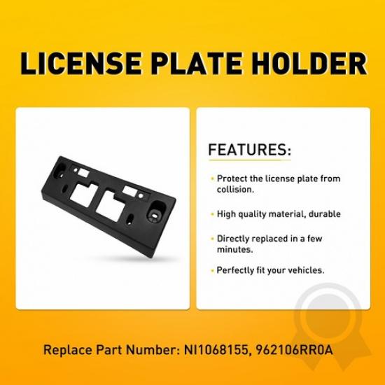 Front License Plate Frame Holder Bracket For Nissan Rogue - 962106RR0A