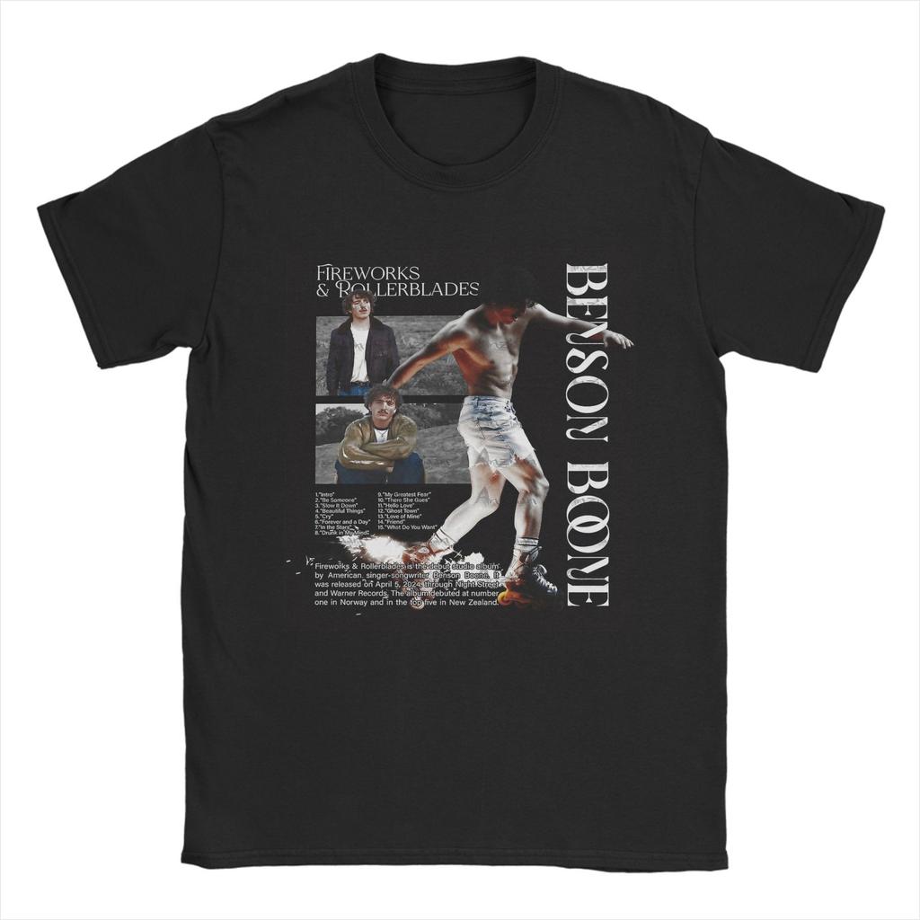 Mens TShirts One Hit Wonder Benson Boone Vintage Cotton Tee Shirt Short Sleeve T Shirt O Neck Clothing 4XL 5XL
