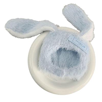 Conjunto Touca Kigurumi Orelhas de Coelho e Calças para Brinquedos de Pelúcia (10cm) Azul [Usado]
