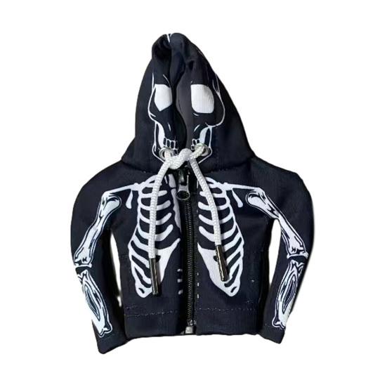 Skelett-Hoodie-Abdeckung für Auto-Schalthebel, einfach zu installierende Handbremsen-Abdeckung, universelle Hoodie-Abdeckung für Schaltknauf, Halloween-Auto-Innenausstattung