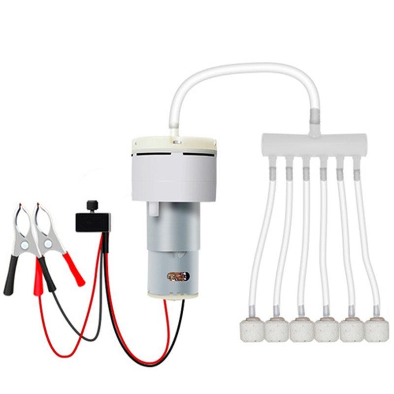 

2025 Trend Fishing Fish Tank Aquarium Water Oxygen Pumo Pump DC 12V PWM Adjustable Volume Breeding Motor Aquarium Pump Motor білий