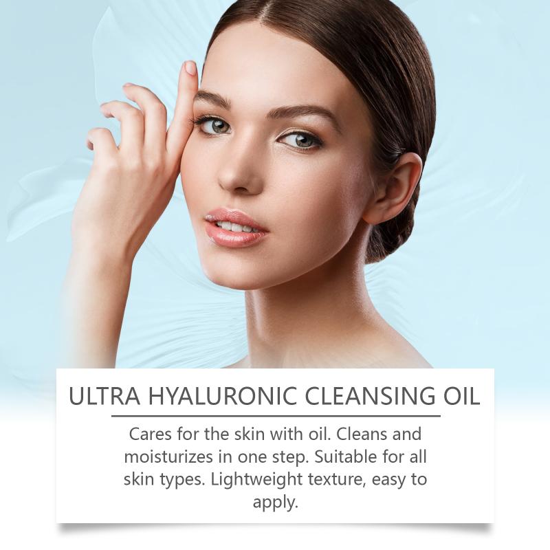 Hyaluronic Acid Makeup Remover Moisturizing Smoothing Gentle Clean Nourish For Sensitive Dry Oily Skin