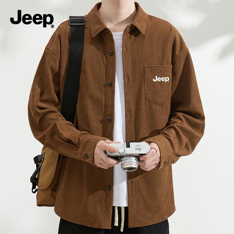 JEEP Men s Fall Corduroy Overshirt M
