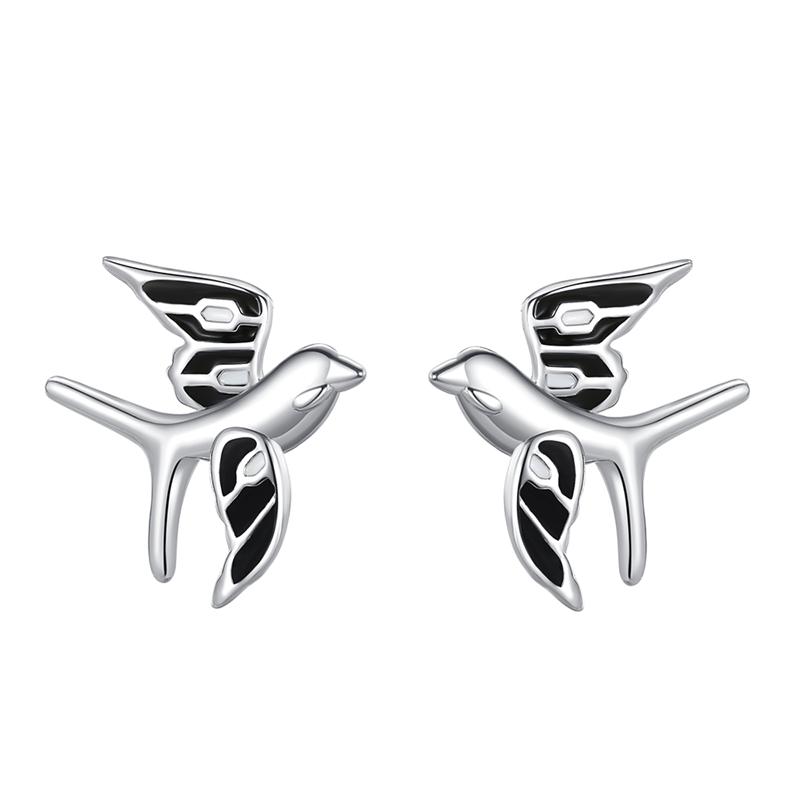Orstarry 925 Silber Creolen Damen Schmuck Funkelnde Katzen Hunde Tier Ohrstecker Hochzeitsjubiläum Geschenk