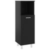 Bathroom Cabinet Black 30 x 30 x 95 cm Particleboard