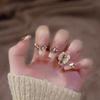 Xiaohongshu Champagne Butterfly Long Wearable Nail Pieces