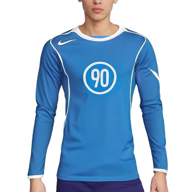 Nike T90 Training Series Logo Pullover Long Sleeve Football Shirt Men Tops IM6312-435