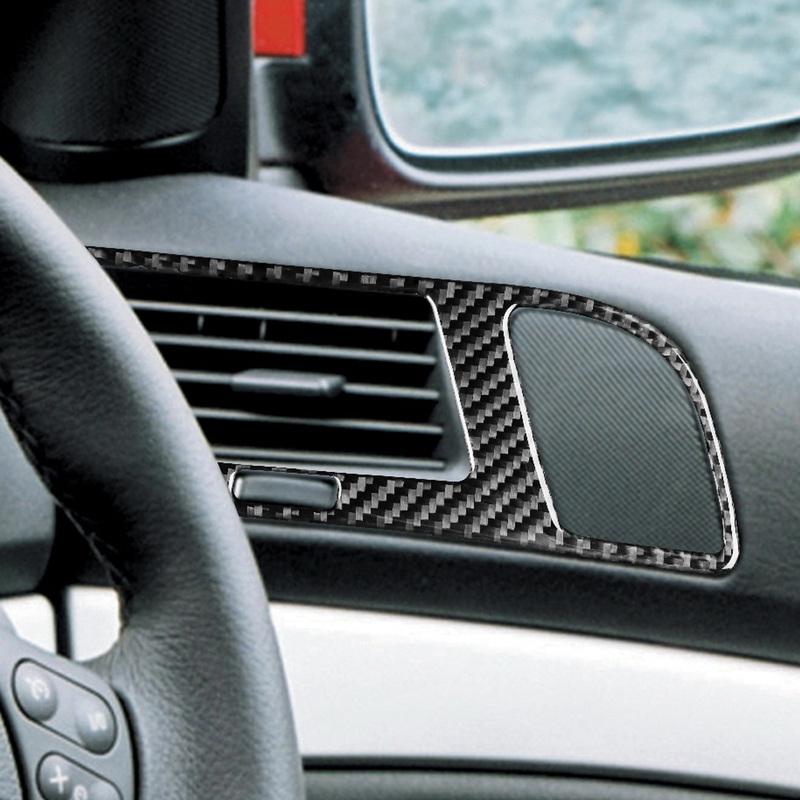 For BMW 5 Series M5 E39 1998-2003 Real Carbon Fiber Sticker Radio AC CD Shift Door Lift Panel Car Accessories Ide Decorative