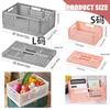 A Top Quality 1Pcs Portable Foldable Plastic Storage Basket - Stackable Organizer Box for Makeup Jewellery Toys - Lightweight