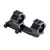 HWZ 1-inch 25.4mm 30mm Scope Mount Solid Black Cantilever Flat Top Dual Ring Adjustable