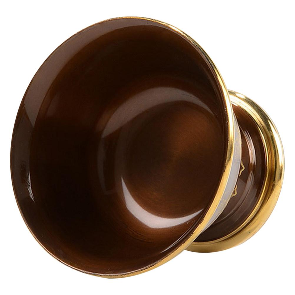 Copper Offering Cup Compact Polished Interior Sacrifice Cup for Altar Buddhist Worship Ritual Use Metal Bowl Offering Bowl