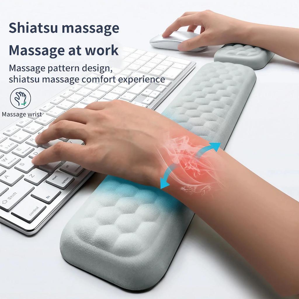 STONEGO Memory Foam Wrist Rest Pad Keyboard Hand Cushion Ergonomic Mouse Pad 3 Sizes Available