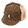 Universal Chemistry Leopard Beige Earflap Cap