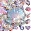 50Pcs Marine Themed Sticker Water Resistant Oceanic Decorative Sticker for Scrapbooking Water Bottle Phone Case Guitar