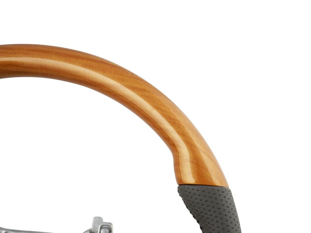 Gun Grip Steering Wheel Brown for Toyota Every Wagon DA17W TRISTAR'S (Eucalyptus Woodgrain)