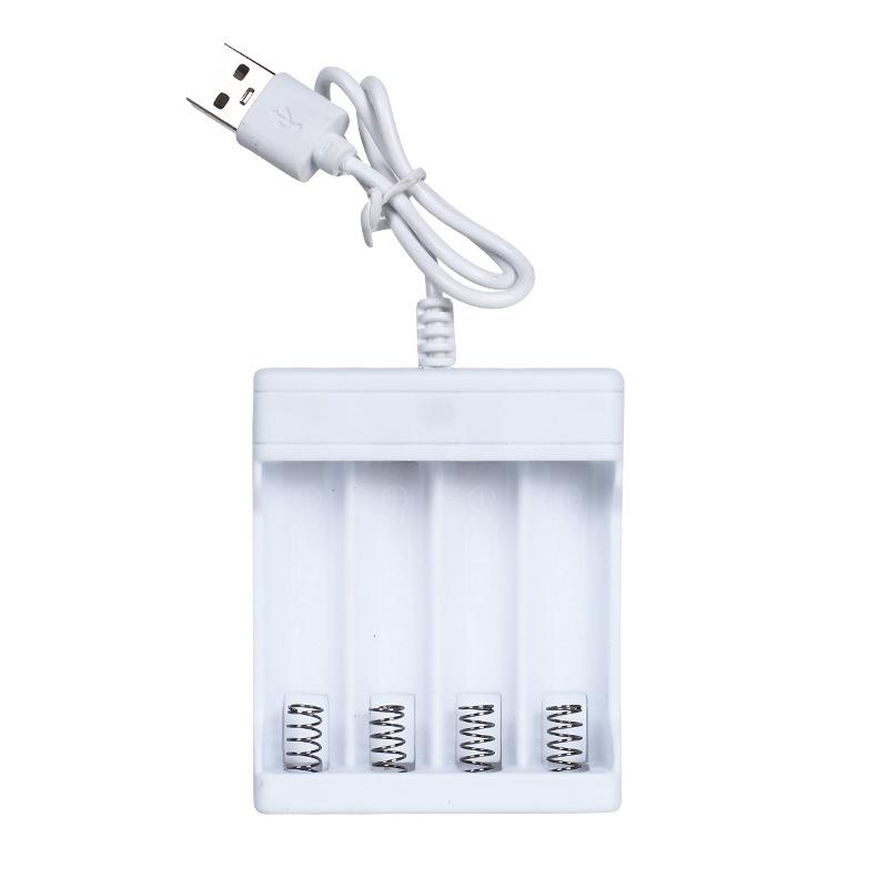 

Комплект USB-зарядного устройства с 4 слотами, 5 аккумуляторами типа ААА и кабелем