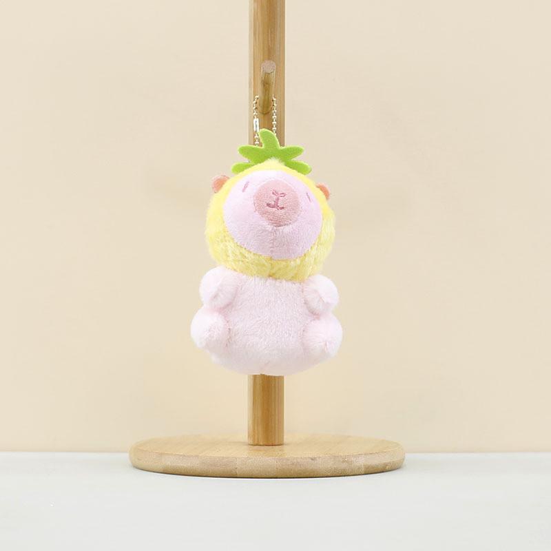 Charming Soft Plush Capybara Keychain Adorable Cuddly Doll Bag Charm Accessory