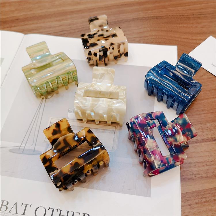 Korean Leopard Print Acetate Shark Hair Clip