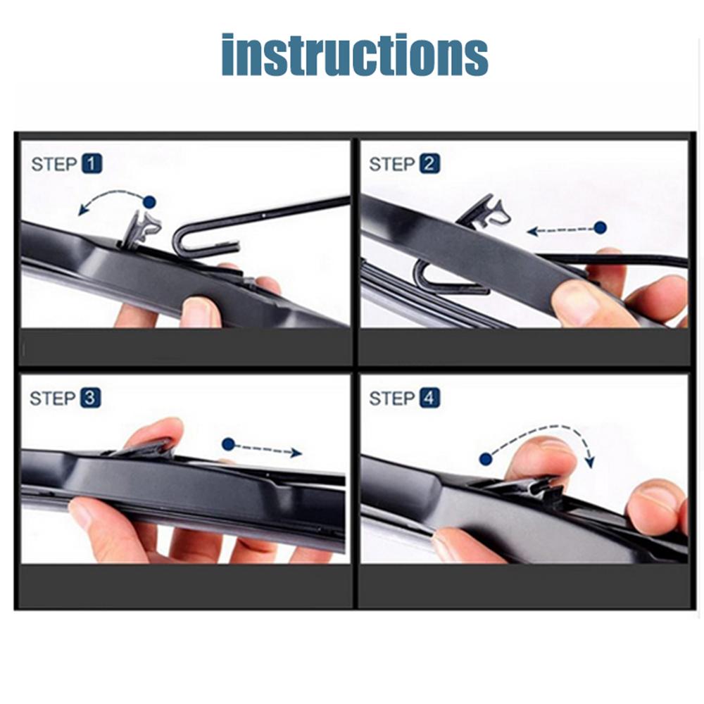 Front & Rear Wiper Blades Set For Toyota Auris 2 Hatchback 2013 - 2018 Windshield Windscreen Window 26"+14"+8"