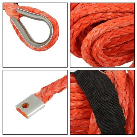 Synthetisches Windenseil Seil Abschleppseil Für ATV UTV mit Hülle 5/16"x50' 12000LBS