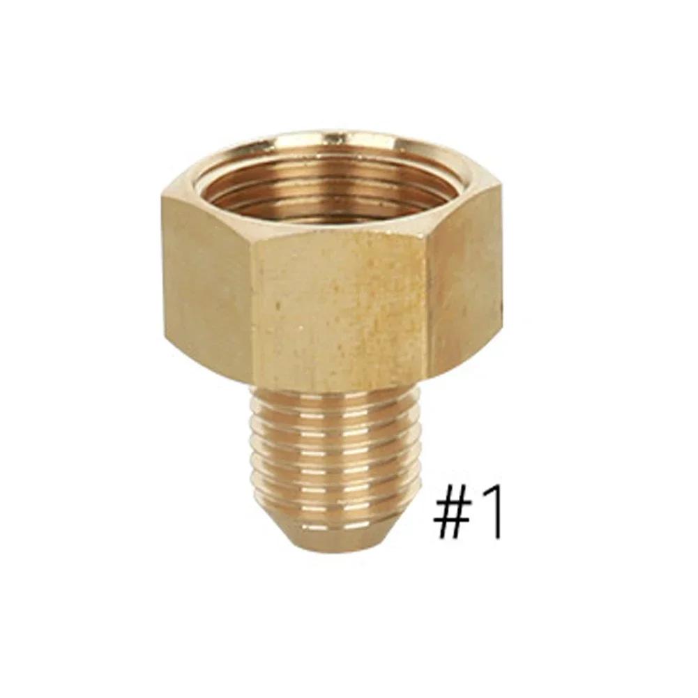 Brass 3/8" 1/4" M14 M18 M22 Thread Connector Male Female Adapter for High Pressure Washer Torch Transitional Joints Pipe Fitting