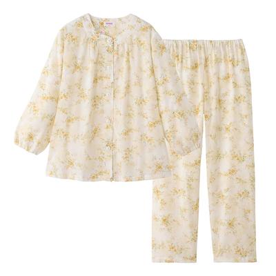 Pants Elastic Cuffs and Leg Natural Willow TP2185 Women's Long-sleeved (with Openings) 100% Cotton, Moisture-wicking, Quick-drying, Fabric,